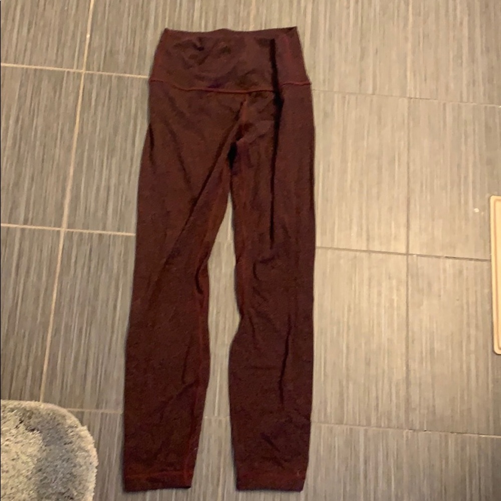 Lululemon black and maroon align pant size 6